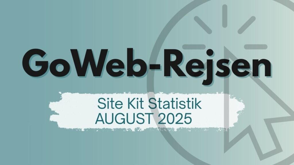 August på GoWebdesign: Trafik, besøg og Google-statistik om gowebdesign