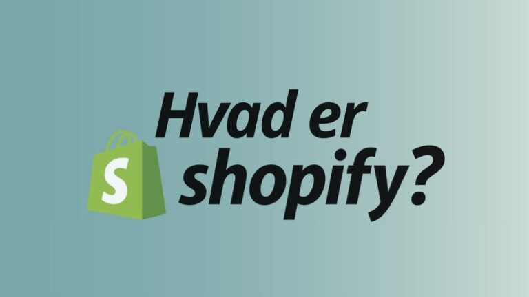 hvad er shopify webshop opstart ny virksomhed webshop shopify hjælp til seo shopify webløsning til online salg hjælp gowebdesign